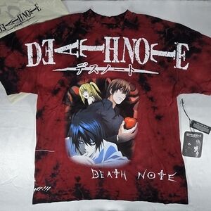 Civil Regime Death Note Tie-Dye Lava Wash American Classic Oversized Tee Large